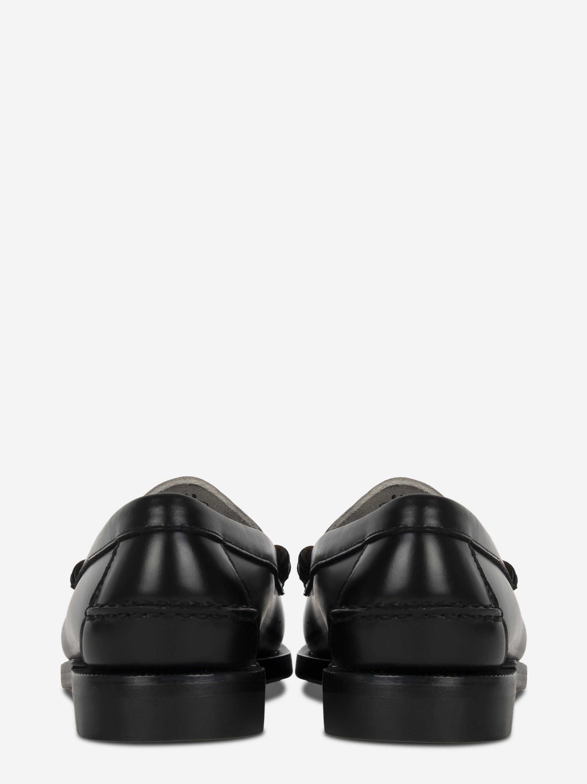 Mocassino Classic Dan in pelle bicolore Nero e Bianco