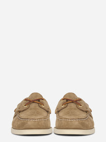 Mocassino da barca Dockside Portland in suede beige