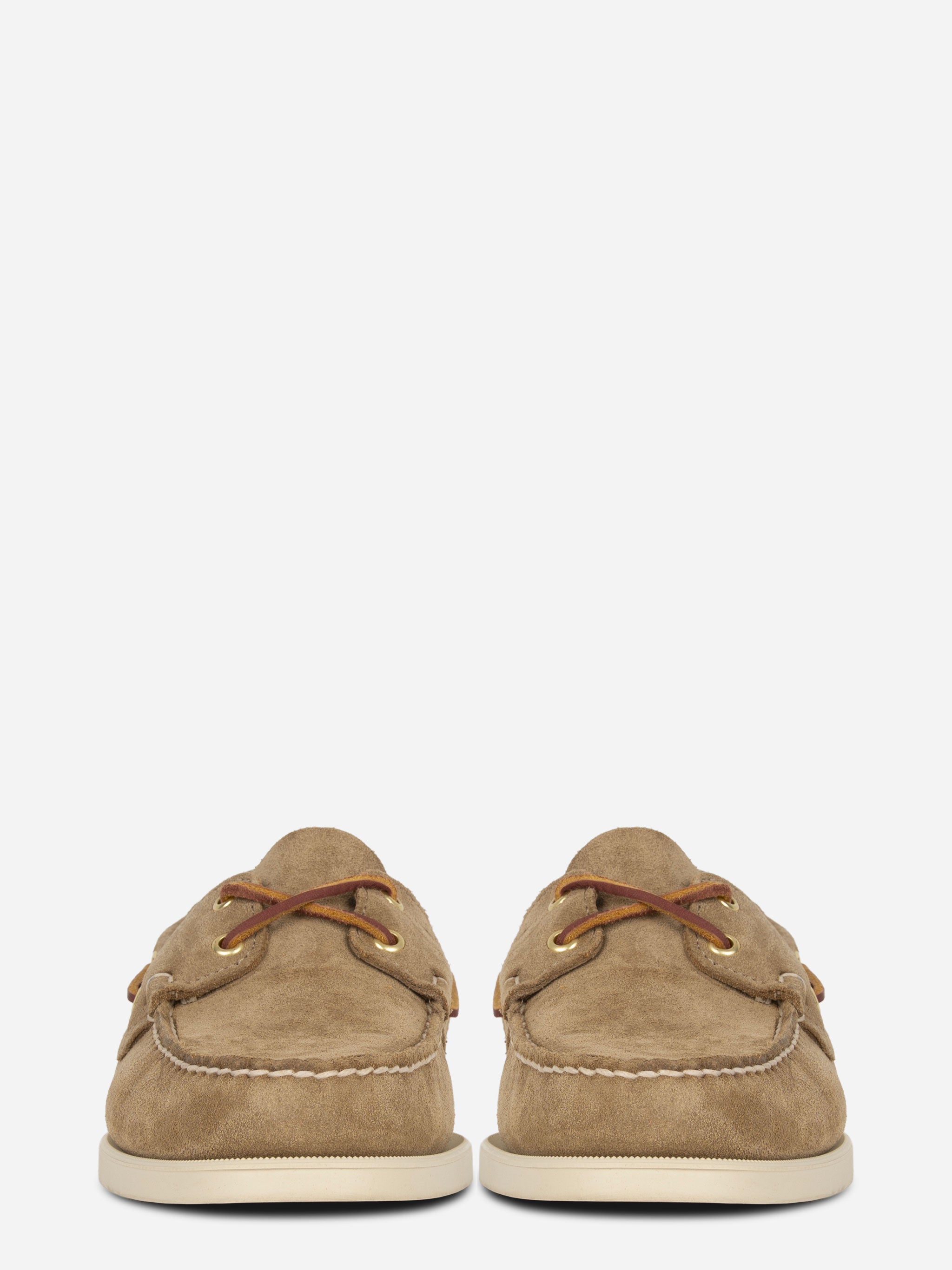 Mocassino da barca Dockside Portland in suede beige
