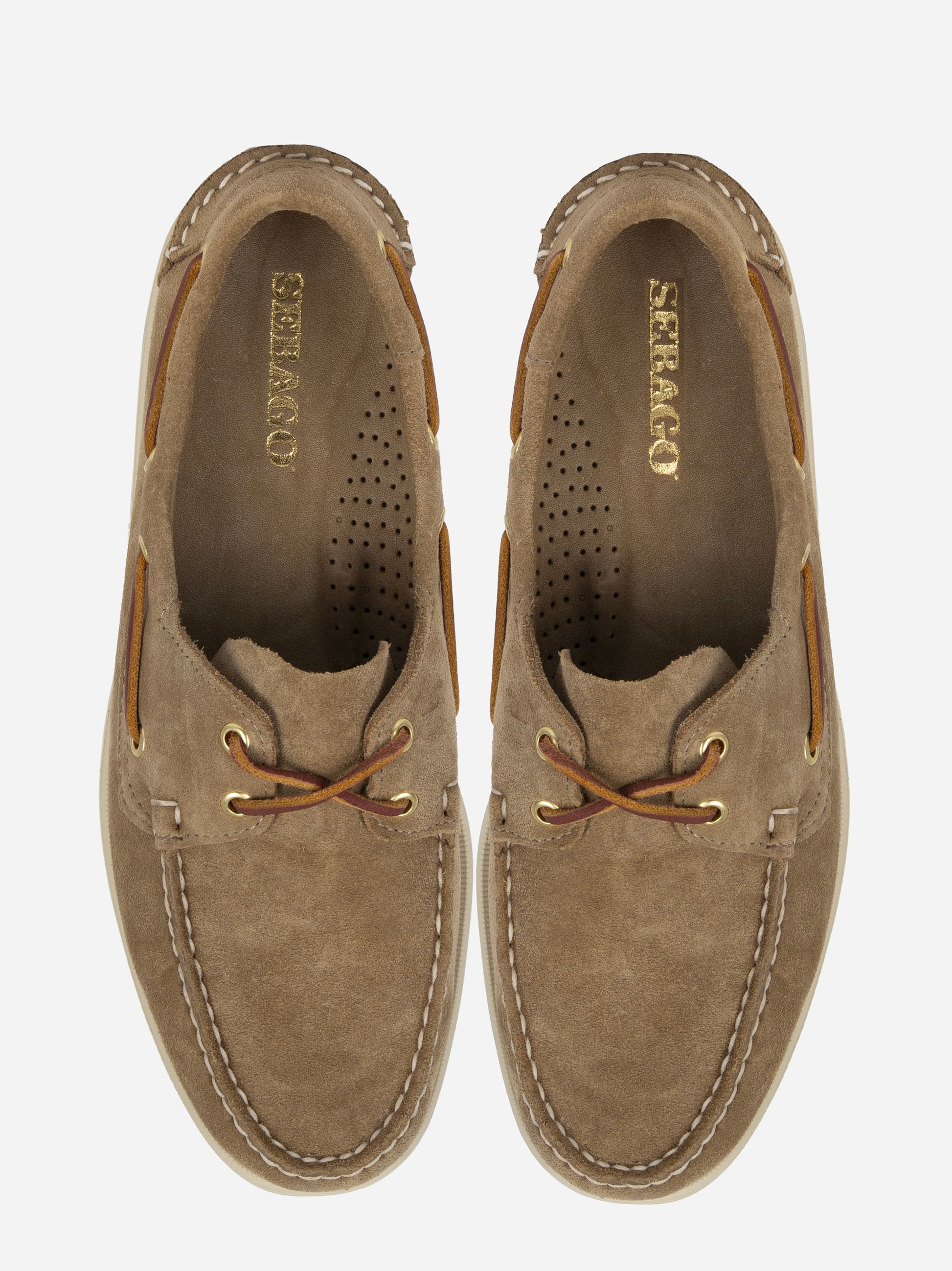 Mocassino da barca Dockside Portland in suede beige