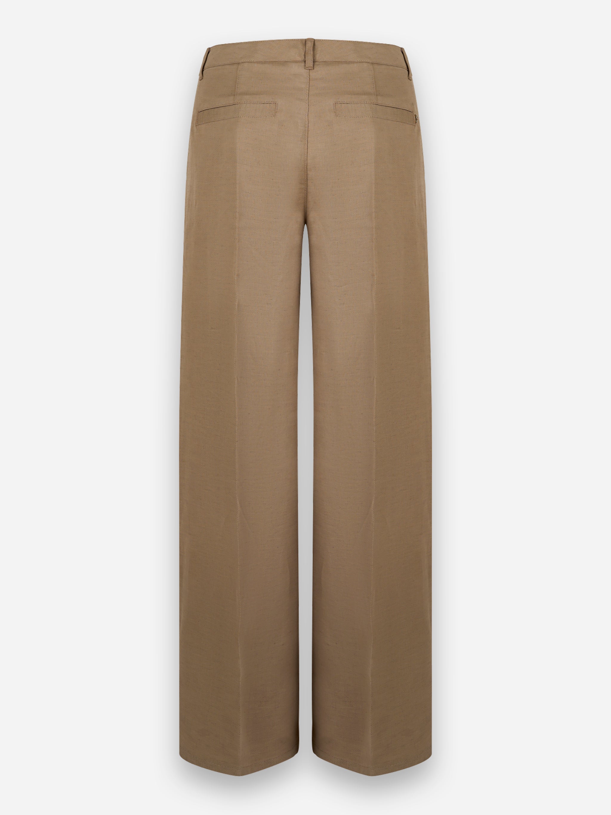 Pantalone Idra in viscosa e lino Beige