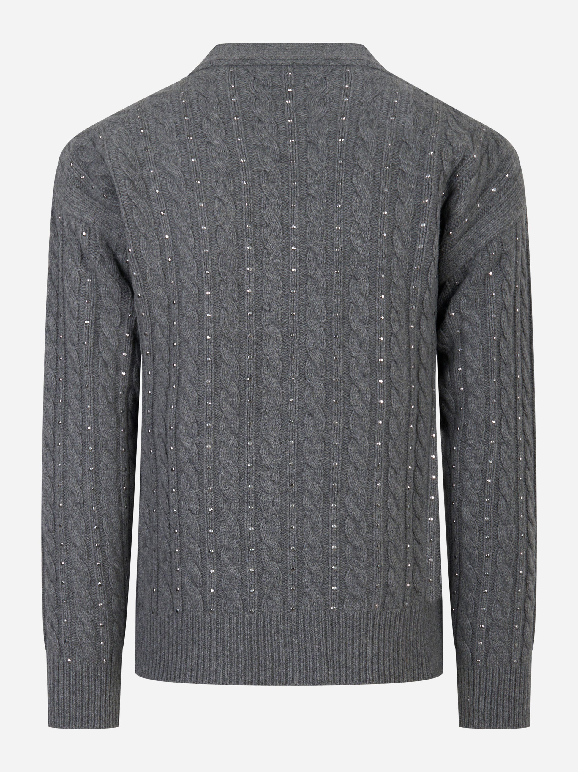 Cardigan con applicazioni Grigio