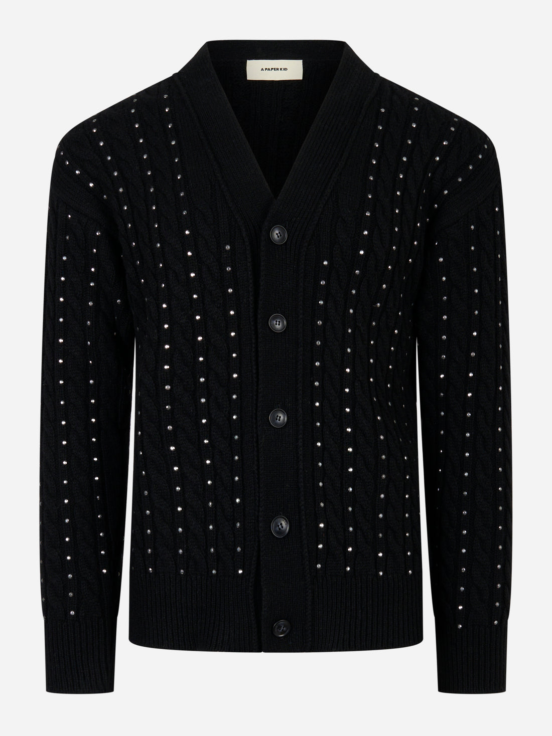 Cardigan con applicazioni Nero