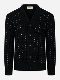 Cardigan con applicazioni Nero