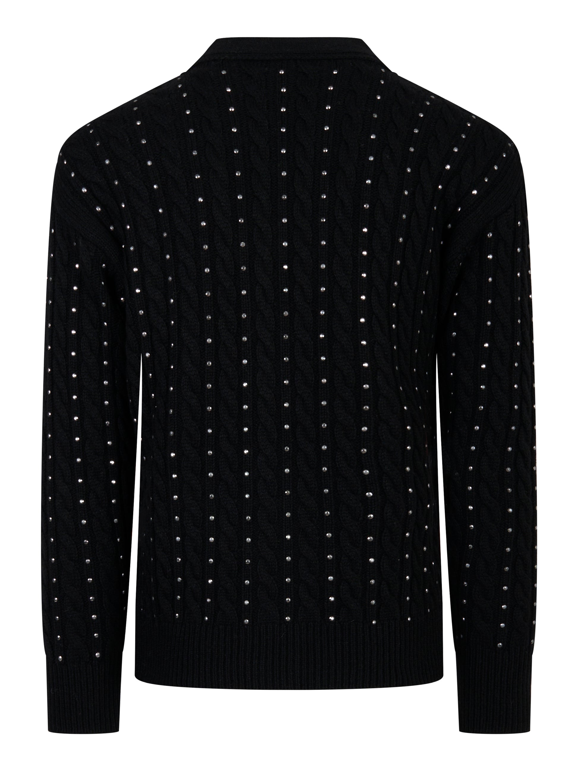 Cardigan con applicazioni Nero