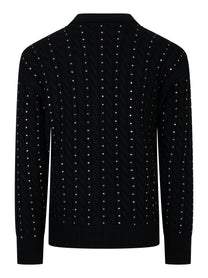 Cardigan con applicazioni Nero