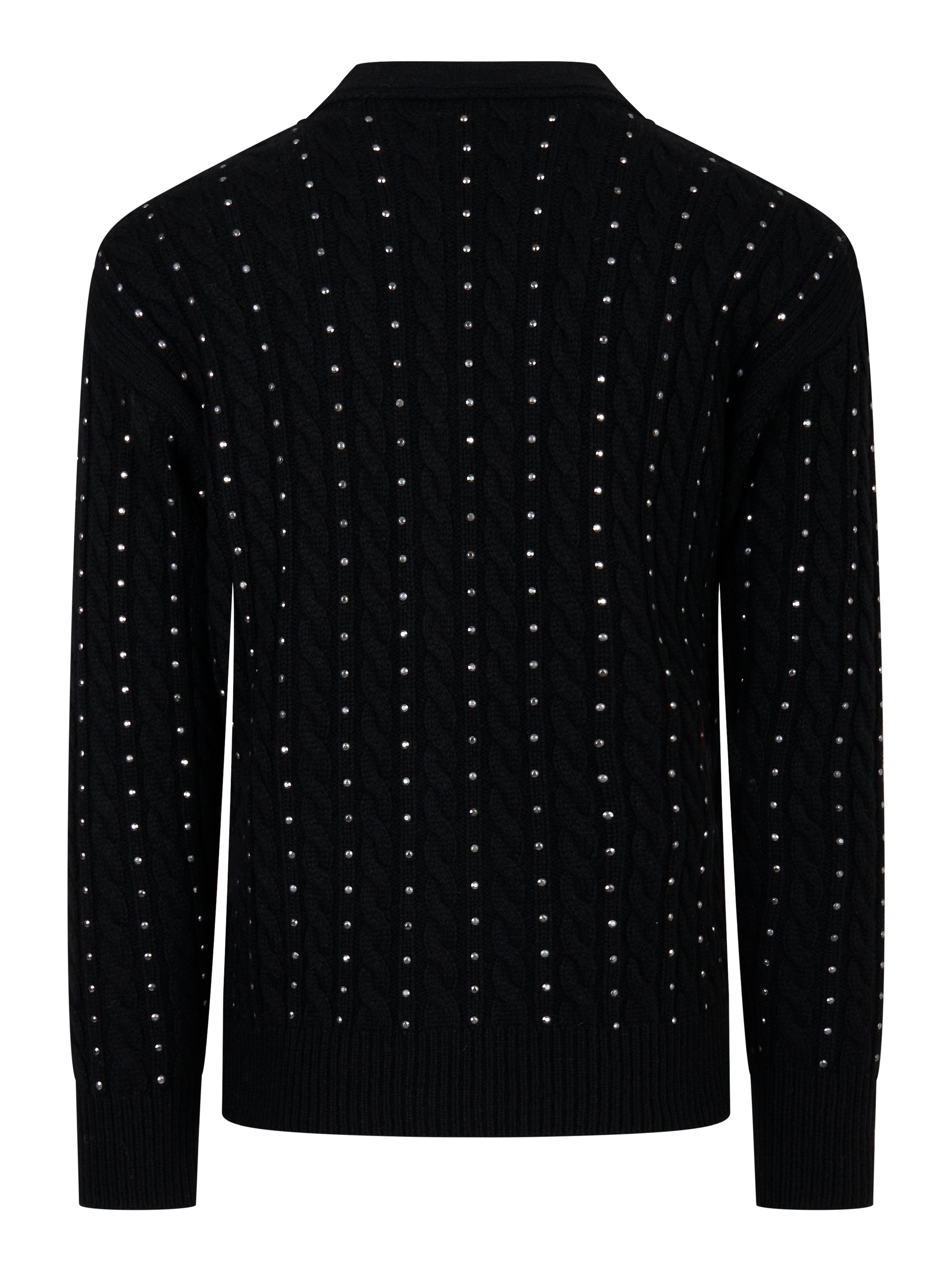Cardigan con applicazioni Nero
