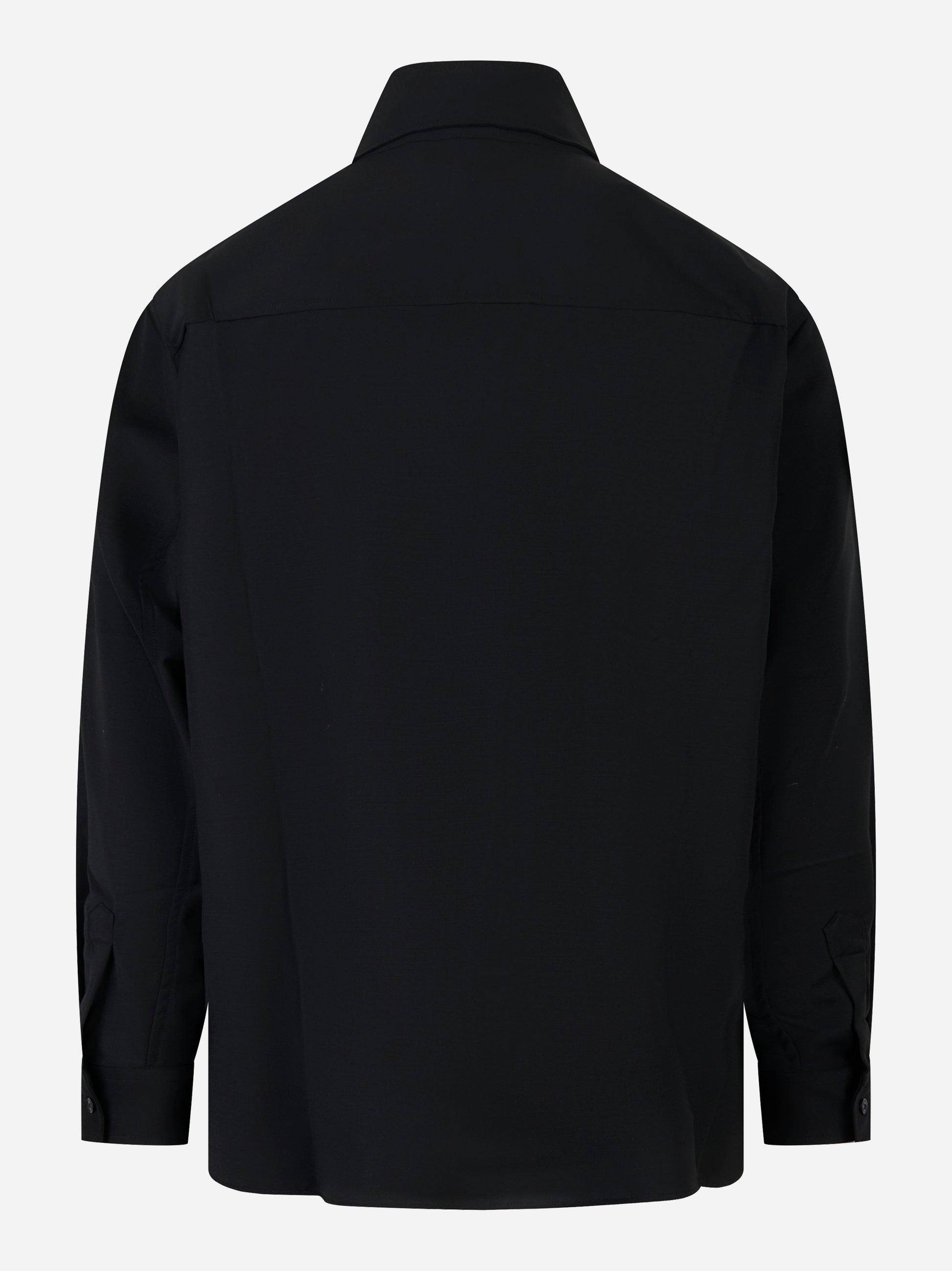 Camicia over con taschino Nera