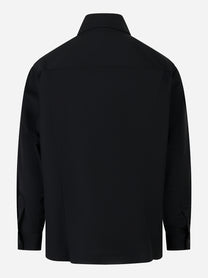 Camicia over con taschino Nera