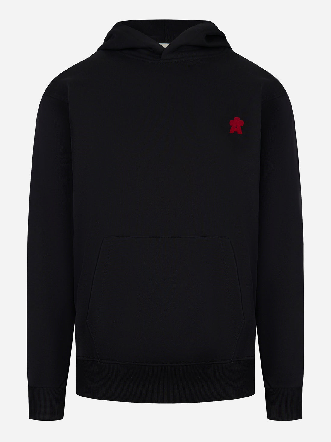 Hoodie con logo applicato Nera