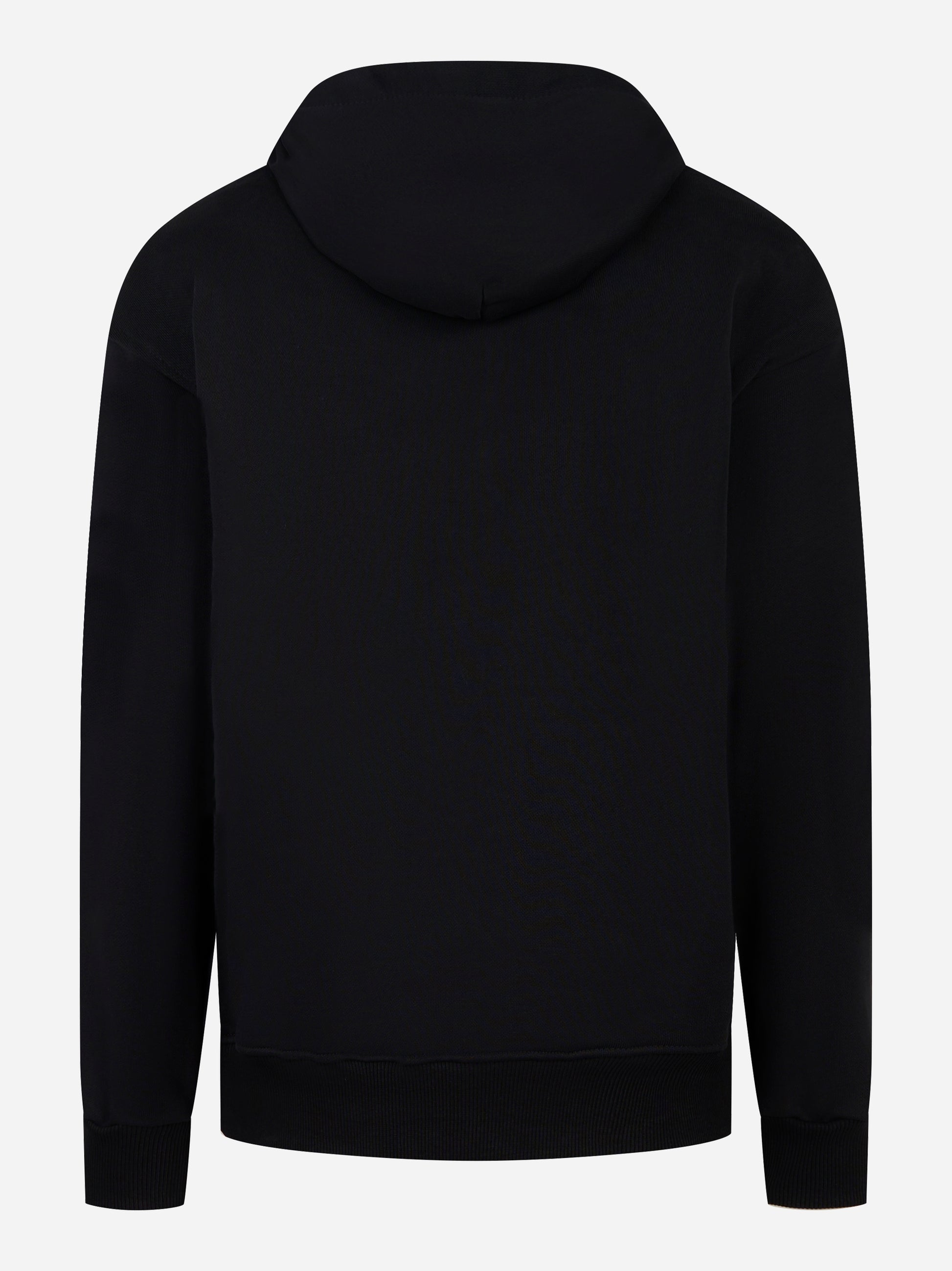 Hoodie con logo applicato Nero