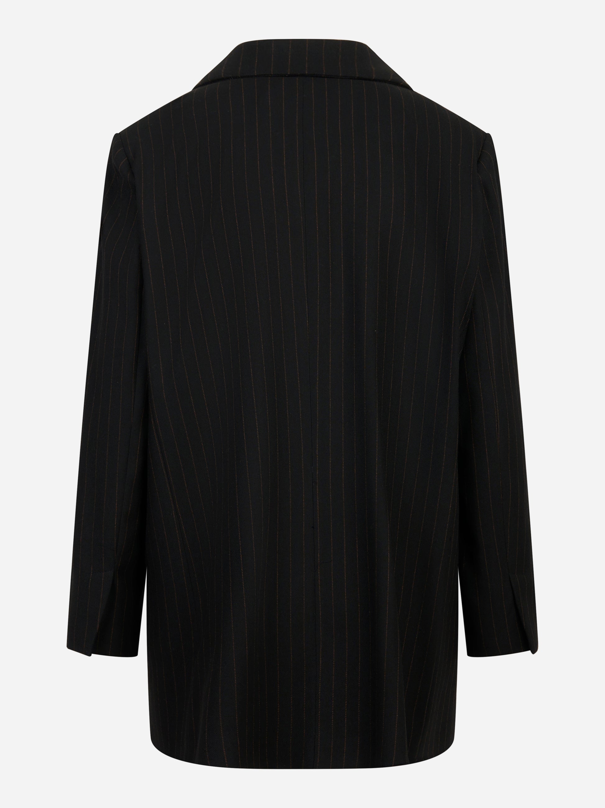 Blazer over nero con motivo gessato