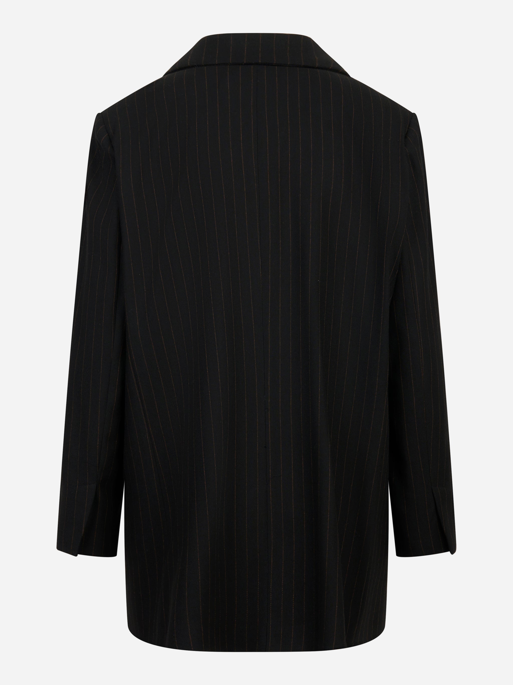 Blazer over nero con motivo gessato