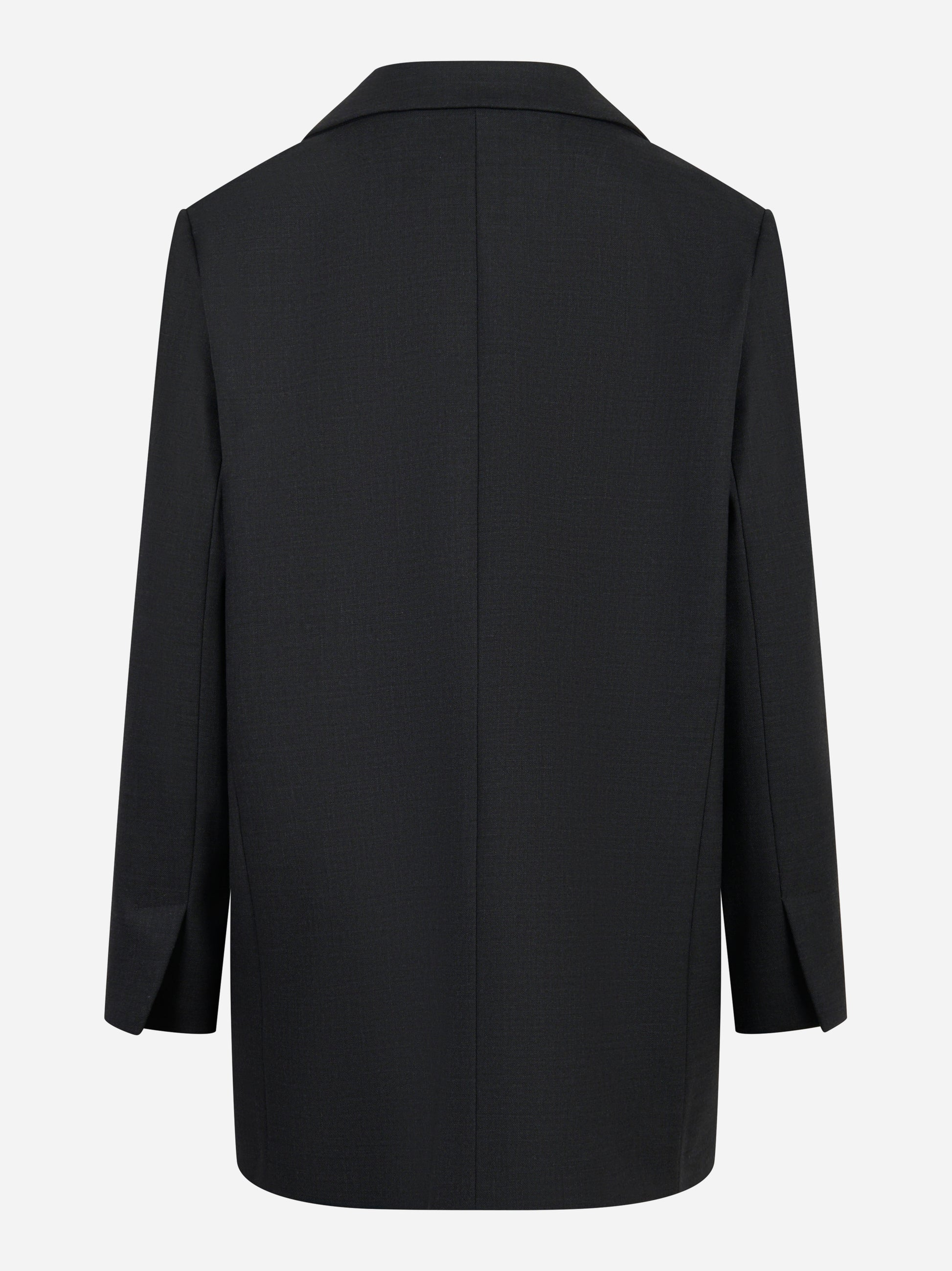 Blazer over in fresco lana stretch grigio