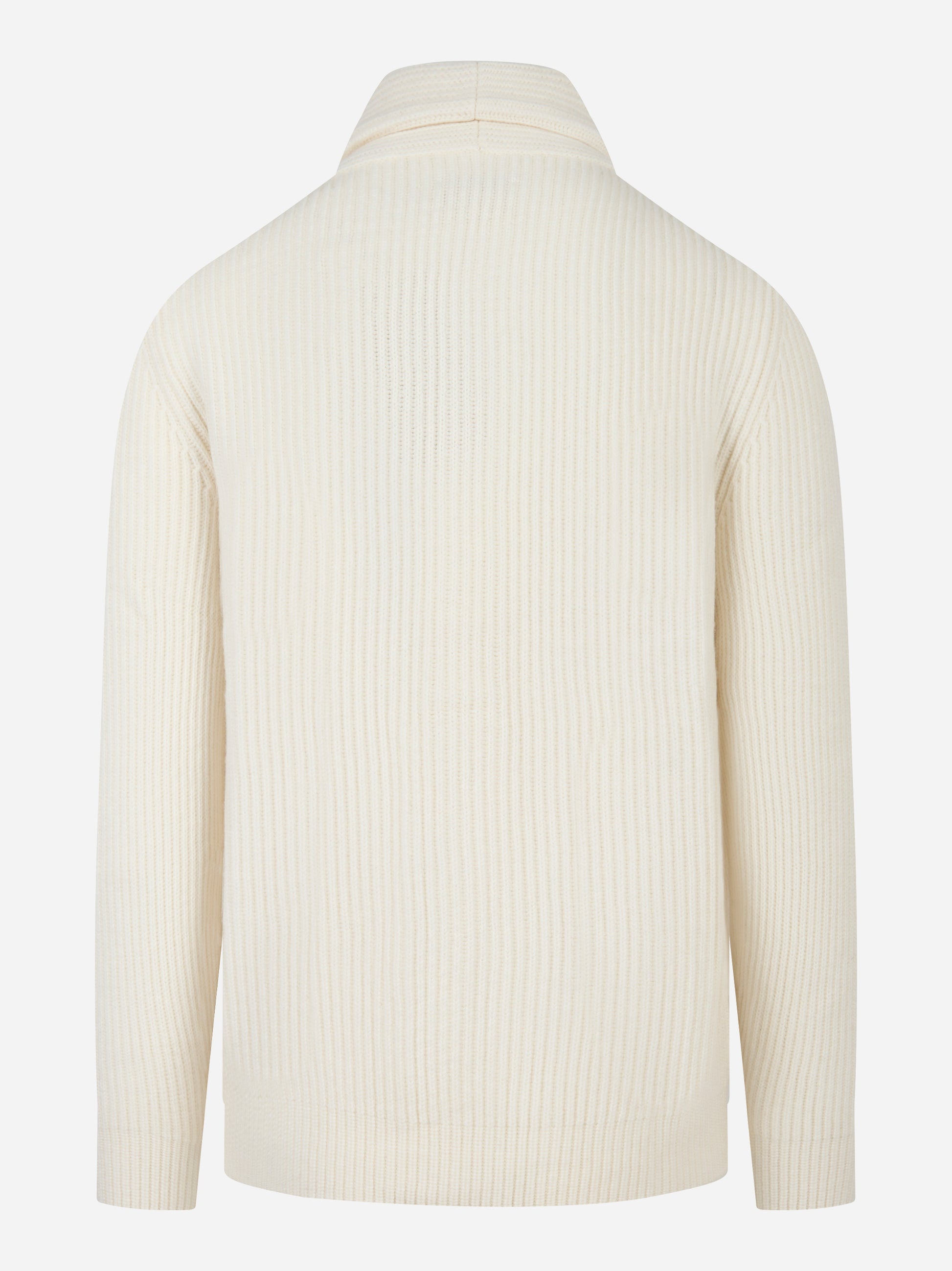 Cardigan Glasgow in lana Bianco