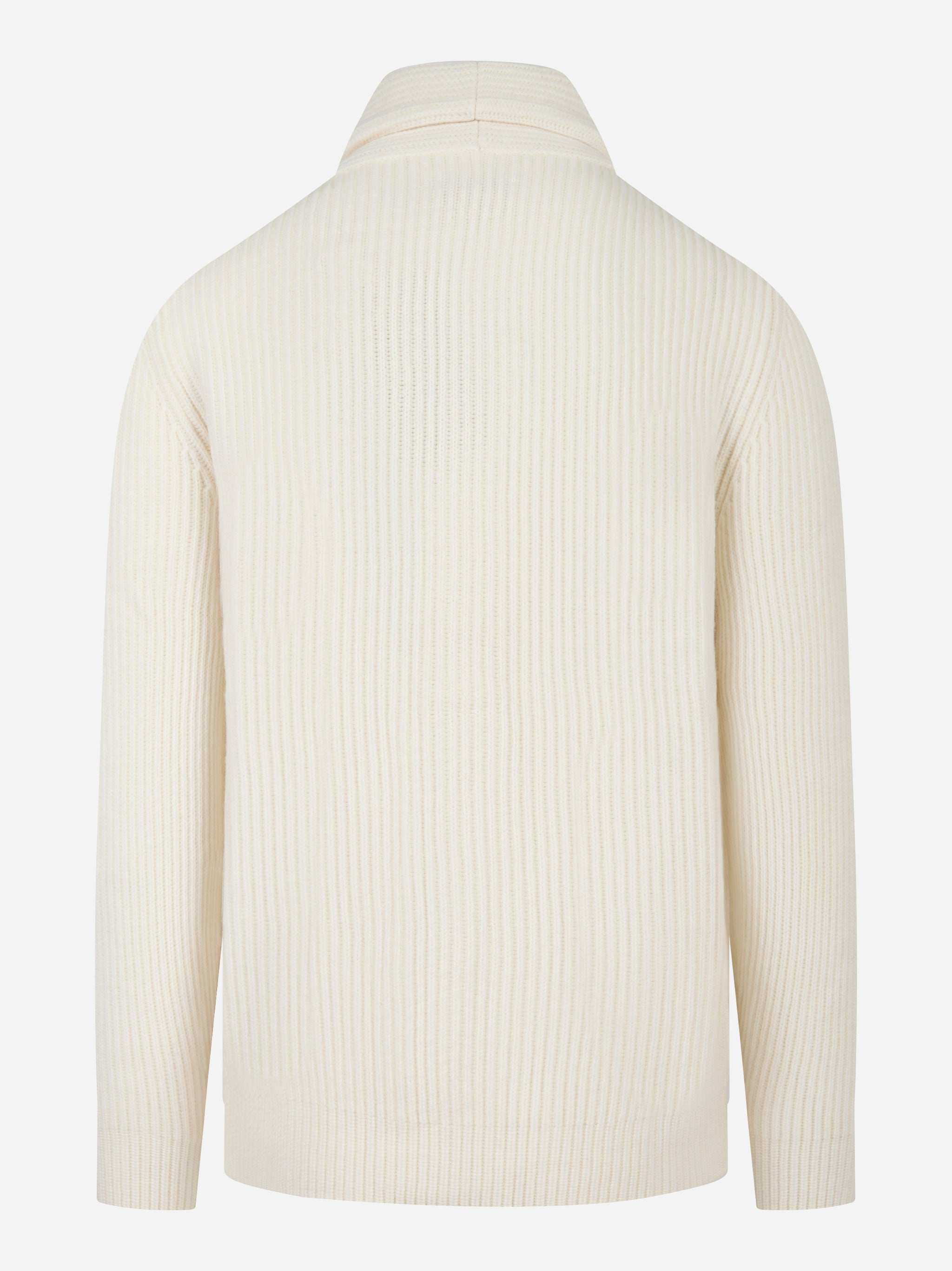 Cardigan Glasgow in lana Bianco