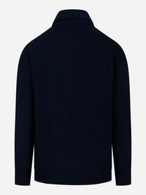 Cardigan Glasgow in lana Blu