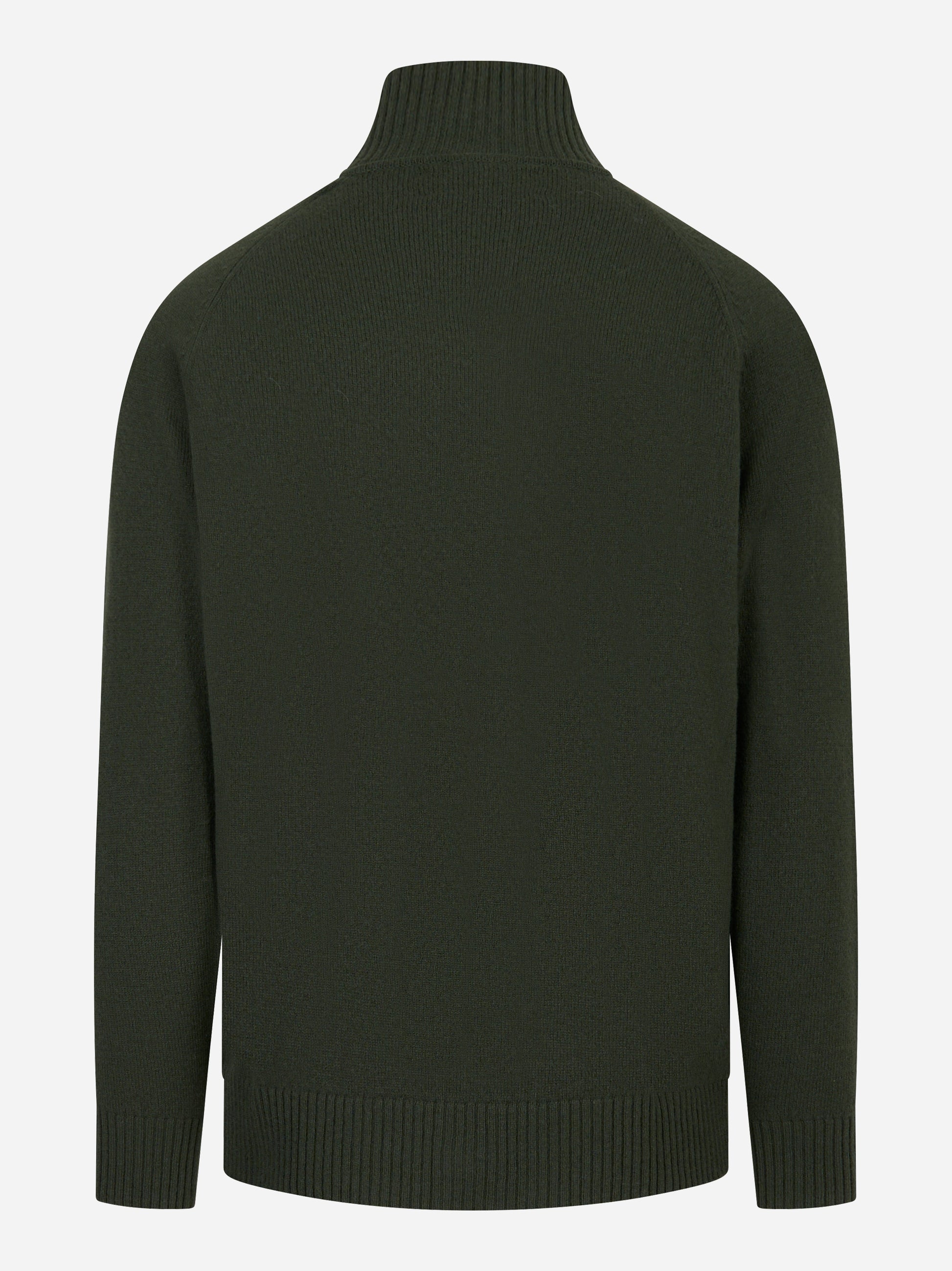 Cardigan Galway in lambswool Verde