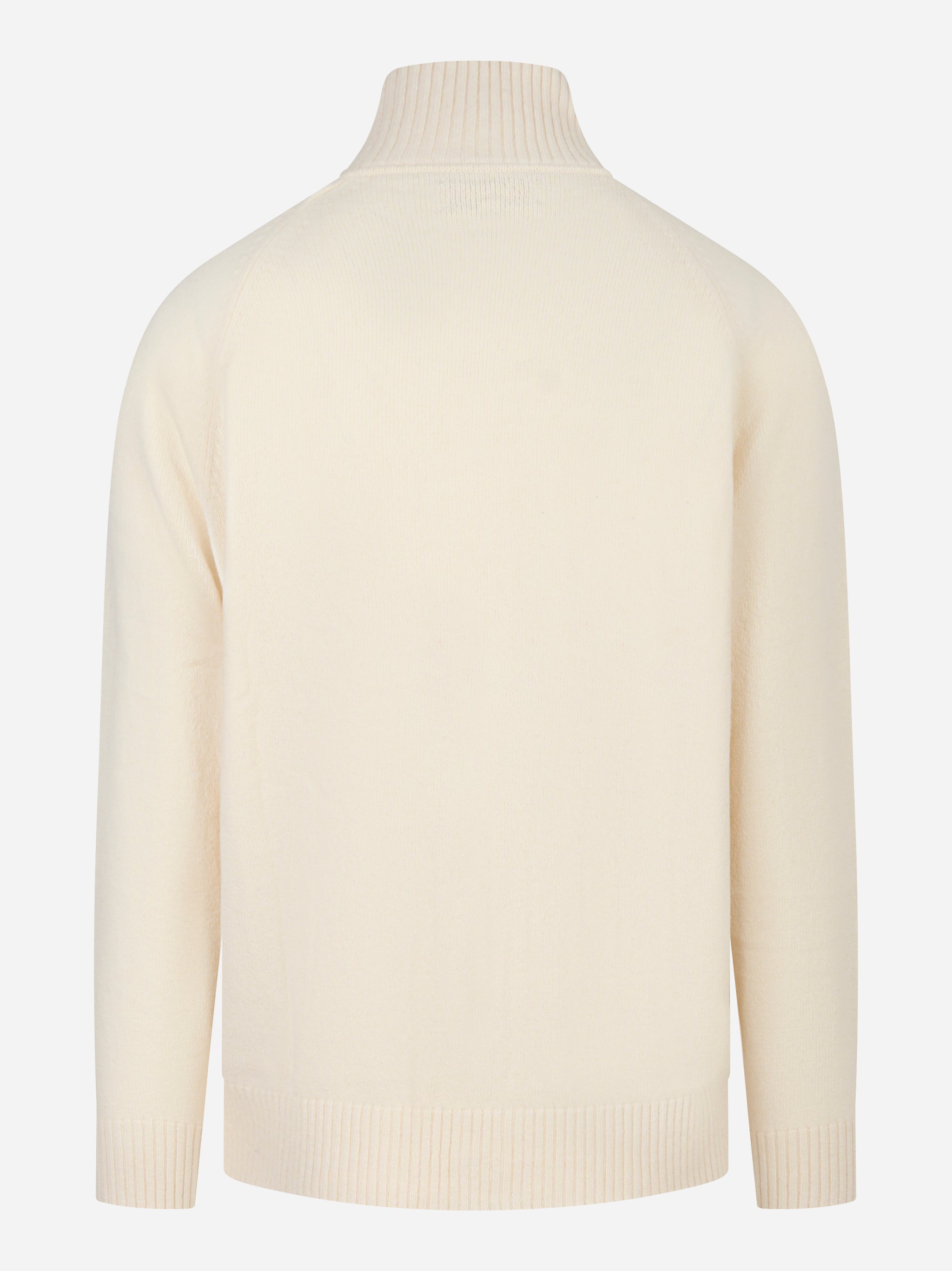 Cardigan Galway in lambswool Bianco