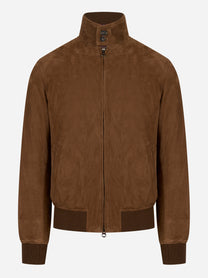 Bomber nuvola in suede con interno in piuma Beige
