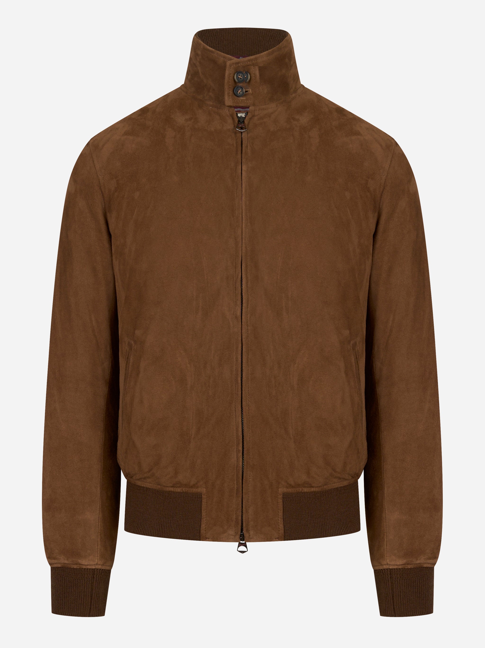 Bomber nuvola in suede con interno in piuma Beige