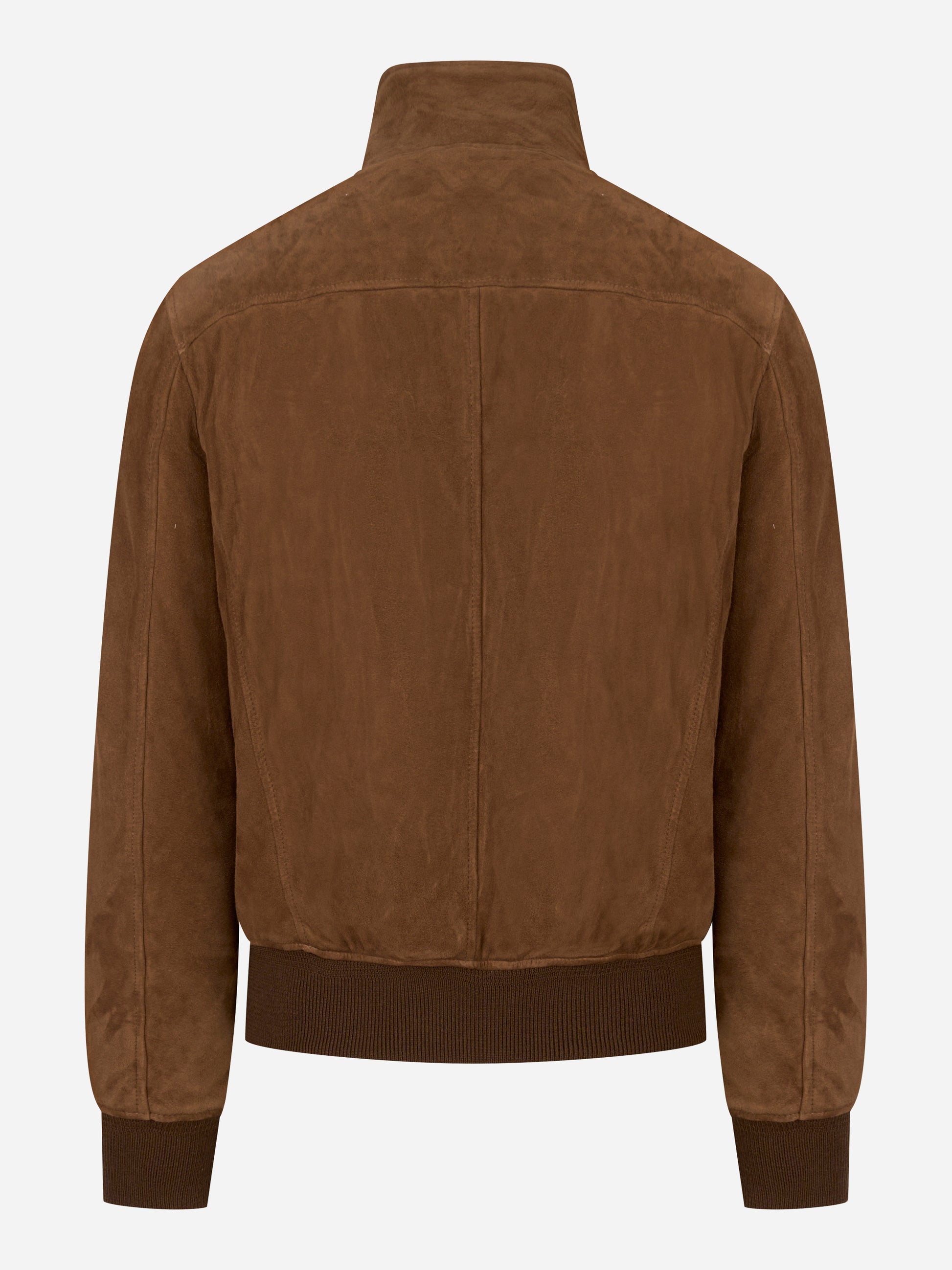 Bomber nuvola in suede con interno in piuma Beige