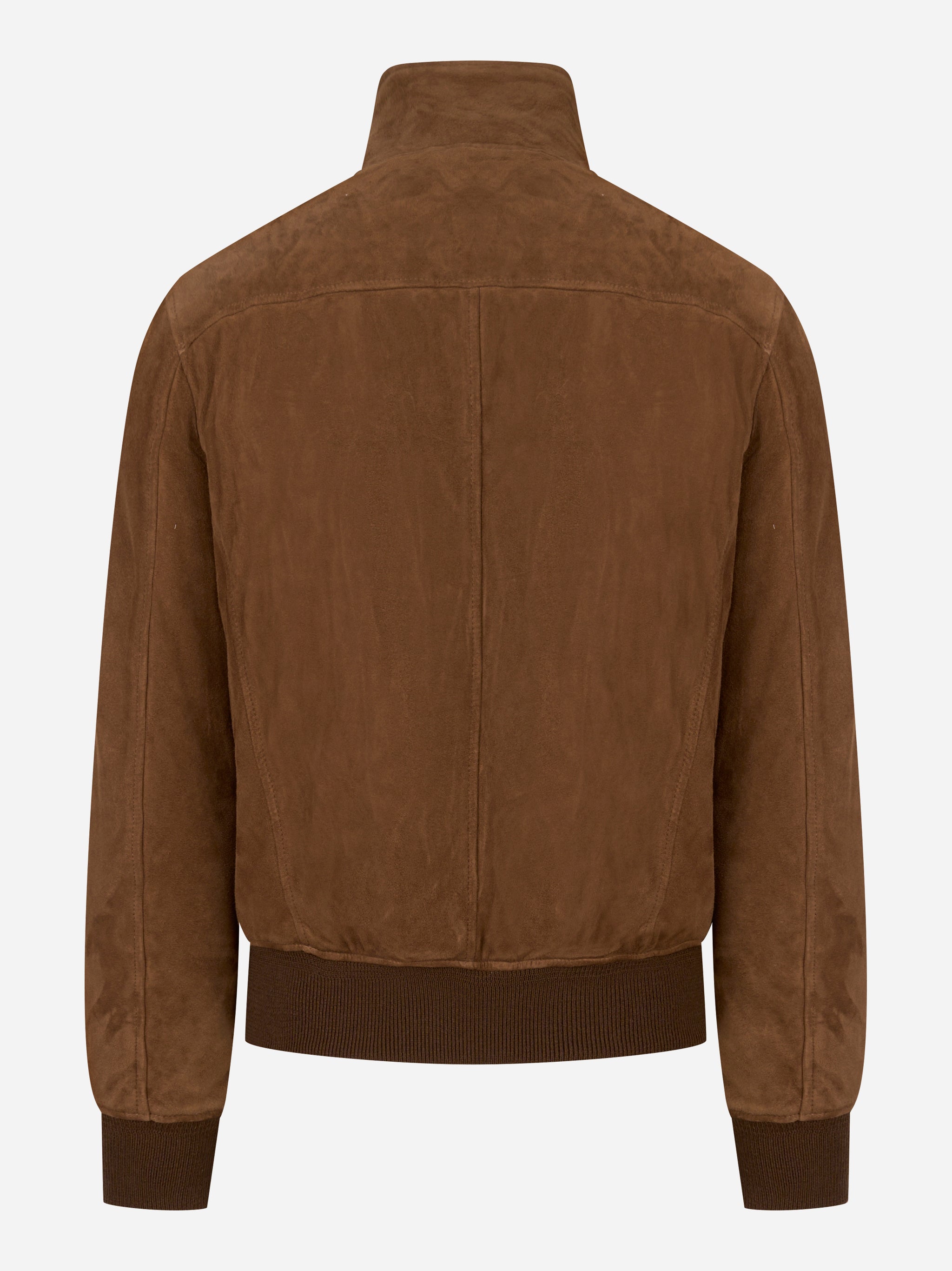 Bomber nuvola in suede con interno in piuma Beige