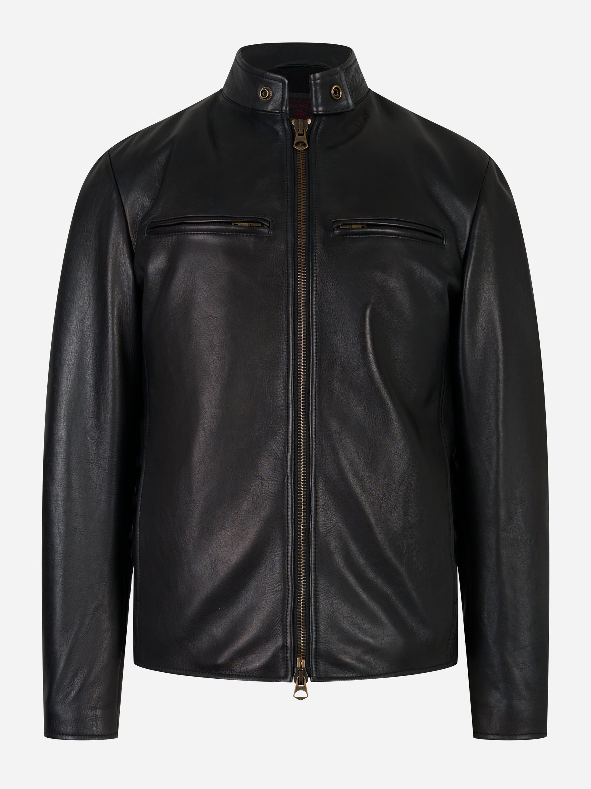Biker Jonny in vitello Nero
