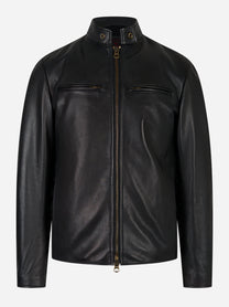 Biker Jonny in vitello Nero