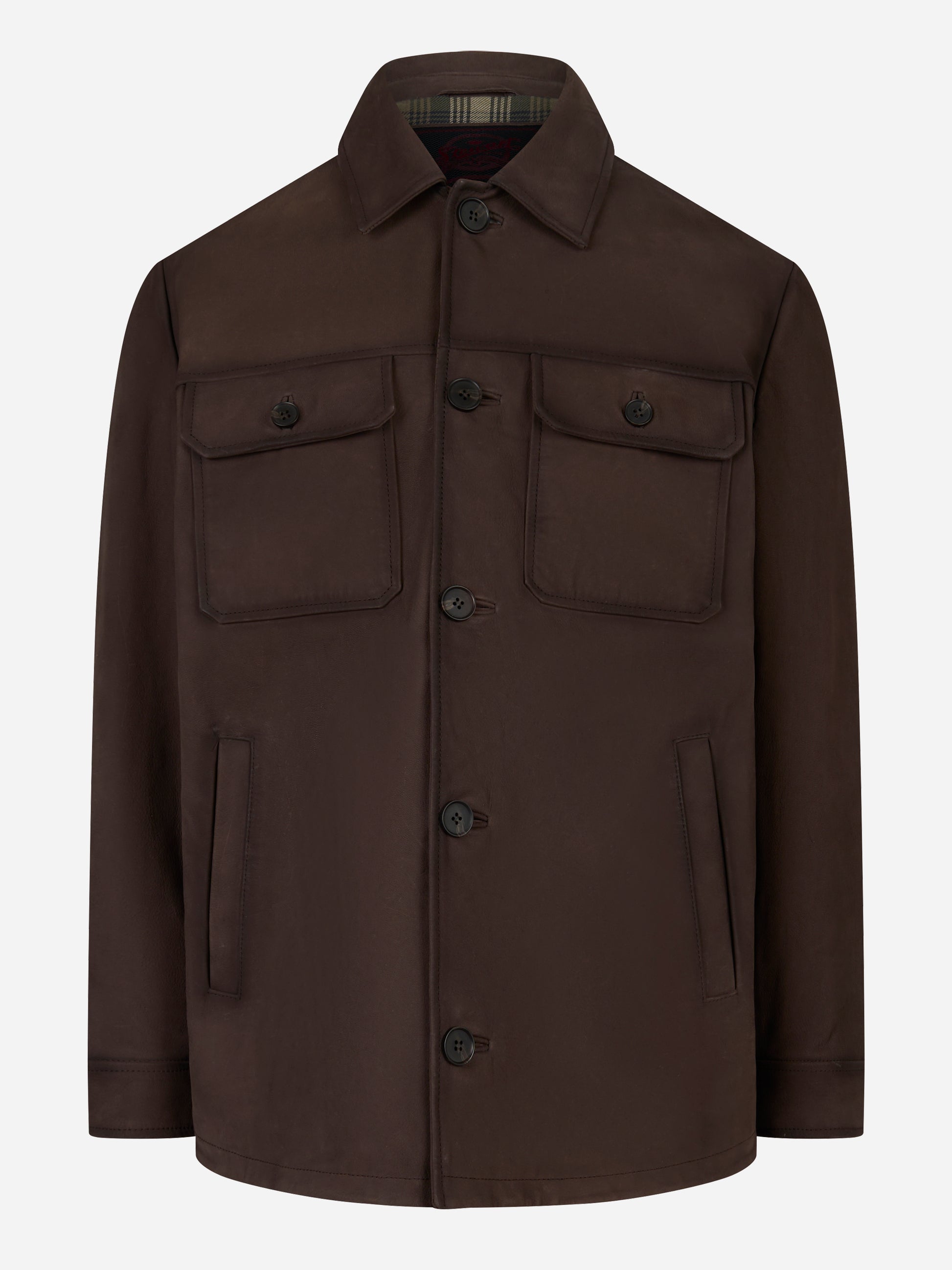 Giacca Nicholas in nabuk Marrone