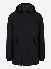 Cappotto Hachiko in nylon con interno in primeloft Nero