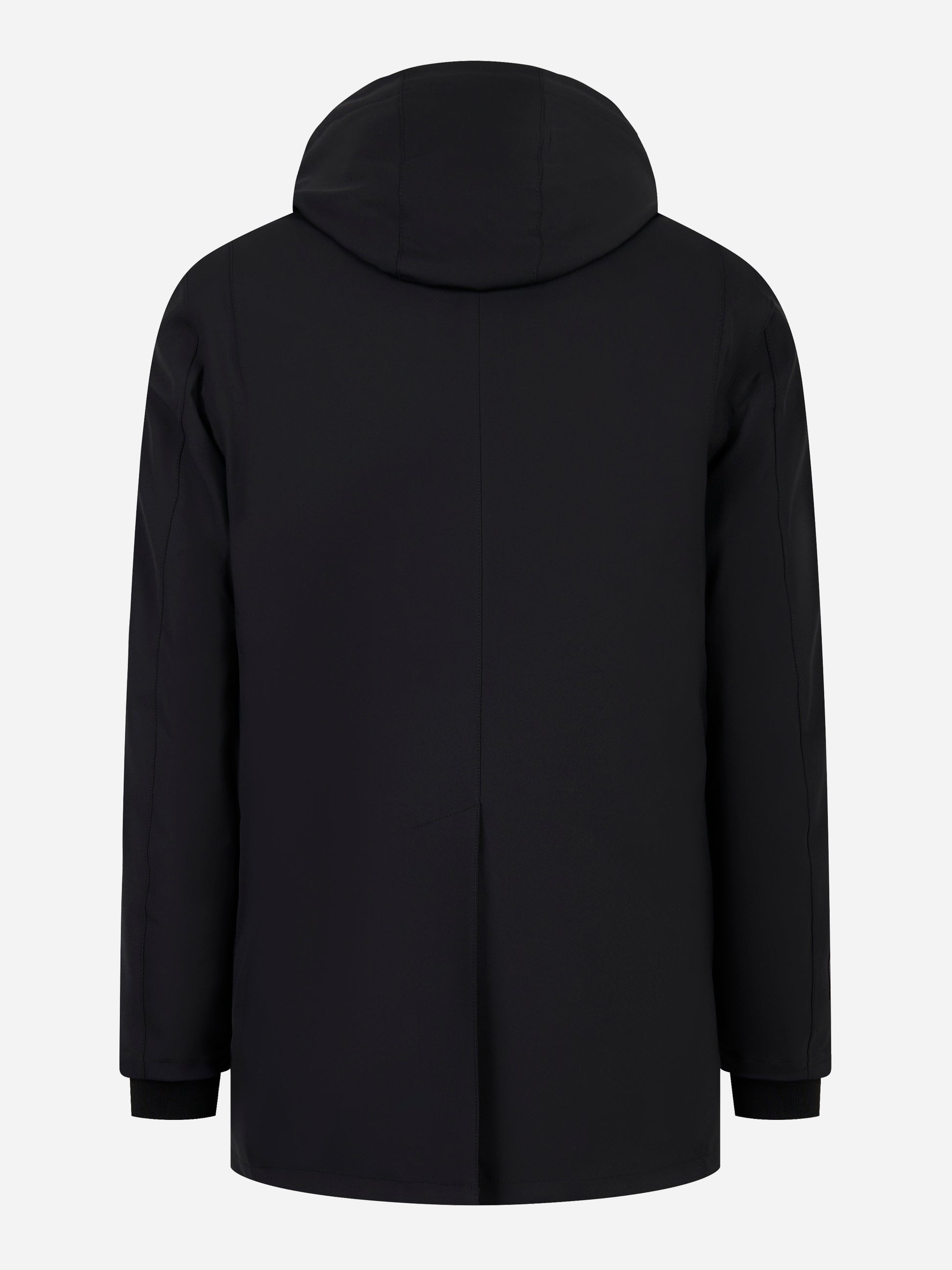 Cappotto Hachiko in nylon con interno in primeloft Nero