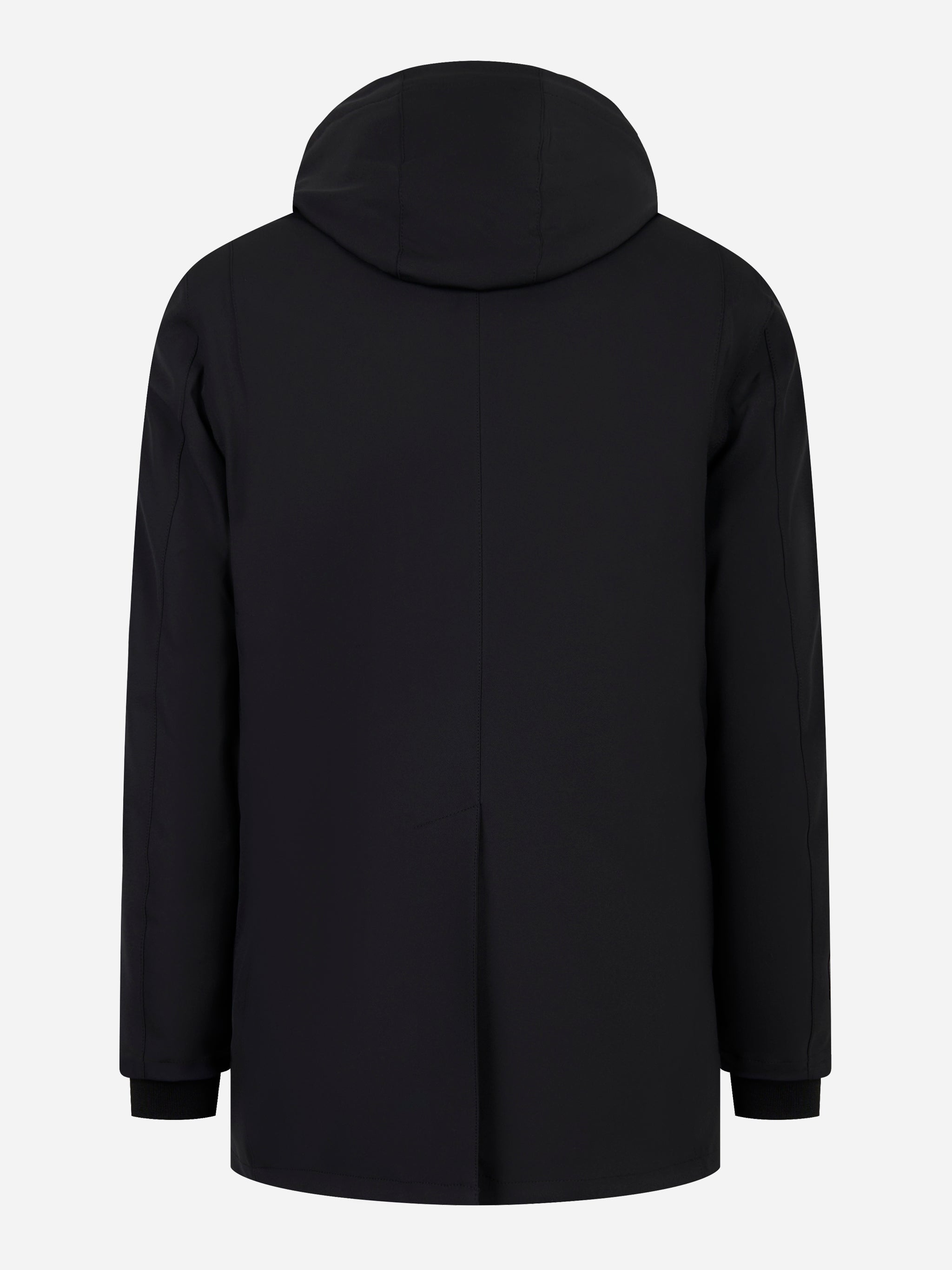 Cappotto Hachiko in nylon con interno in primeloft Nero