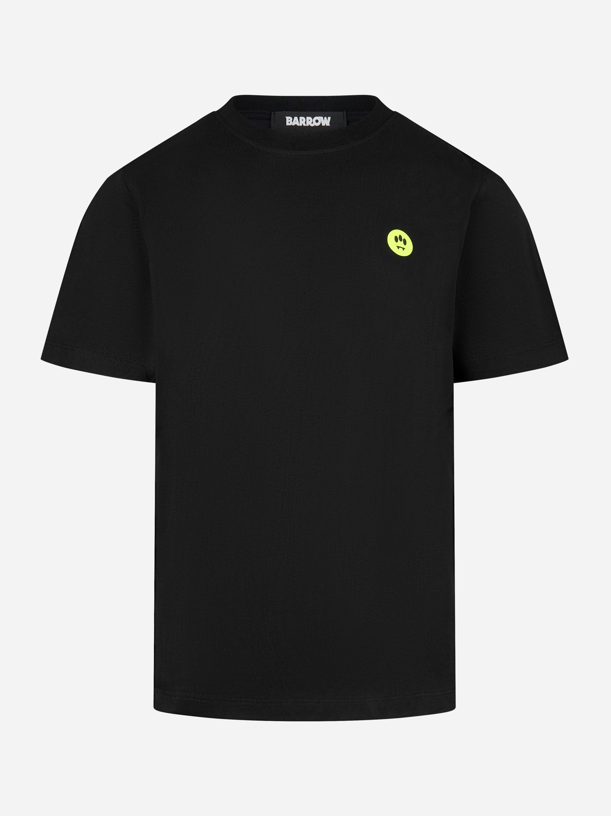 T-shirt con stampa logo Nero