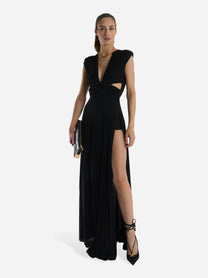 Abito Red Carpet in jersey lurex Nero