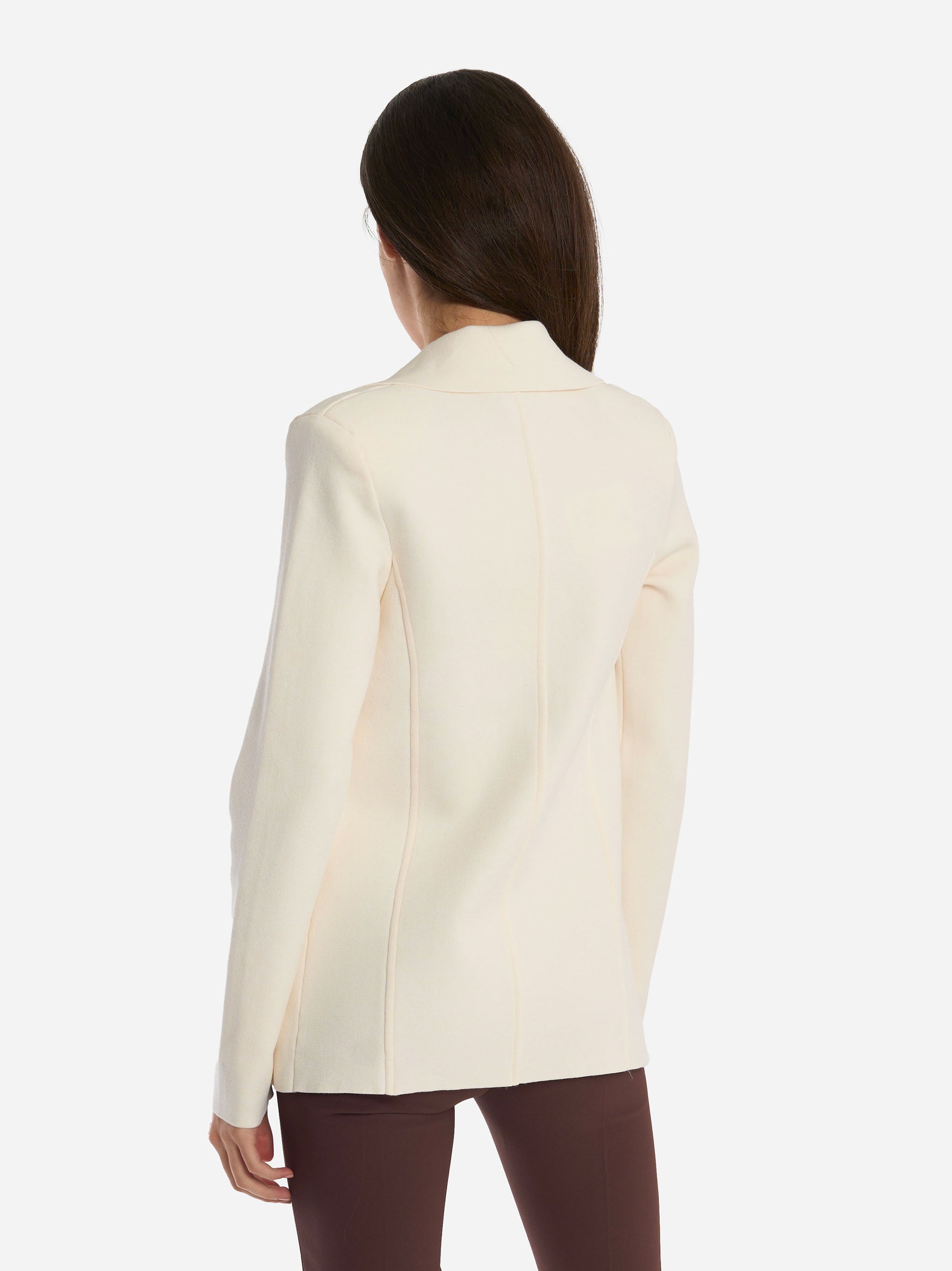 Giacca in maglia con ricamo Bianca