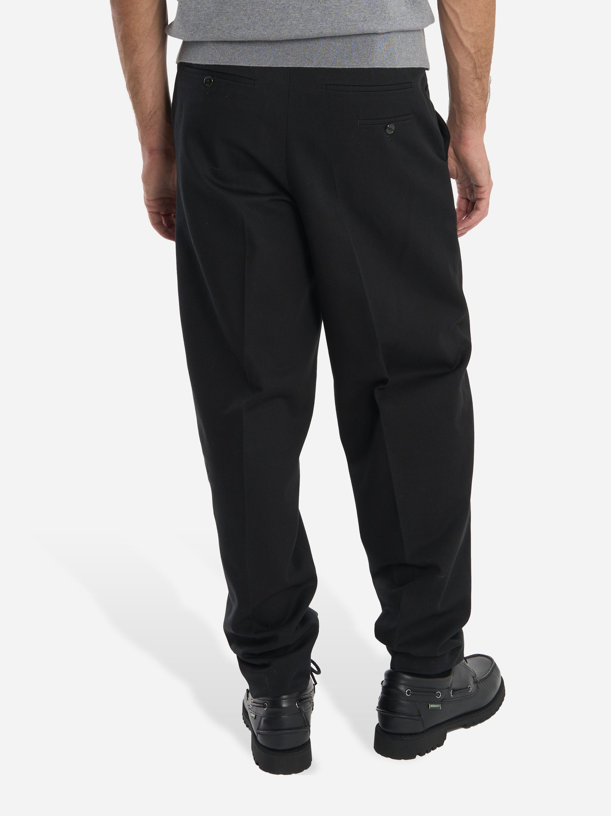 Pantalone loose fit Wide in cotone nero