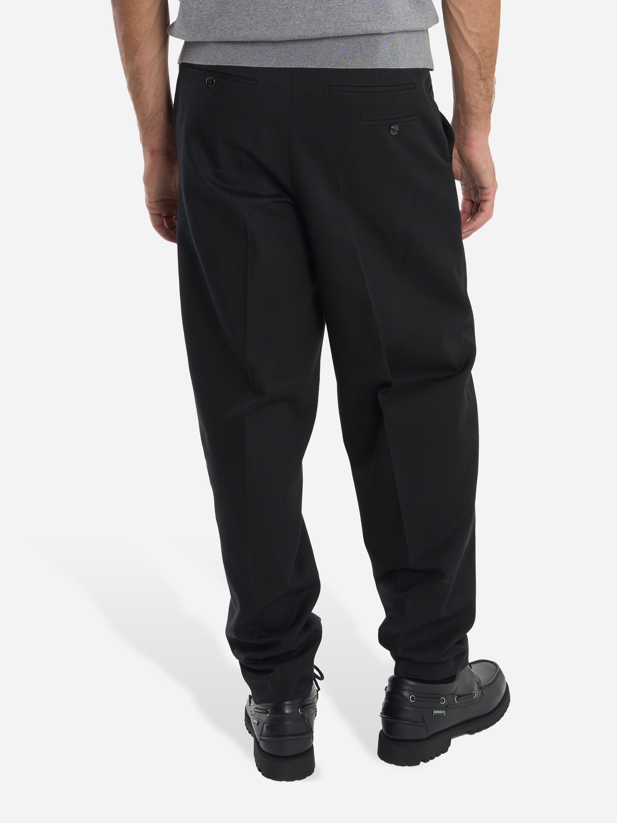 Pantalone loose fit Wide in cotone nero