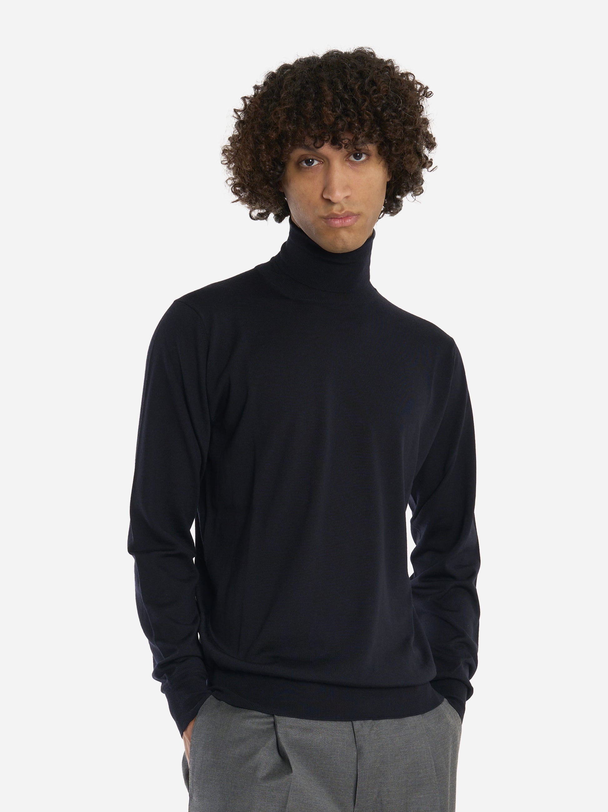 Dolcevita in lana finezza 16 Blu