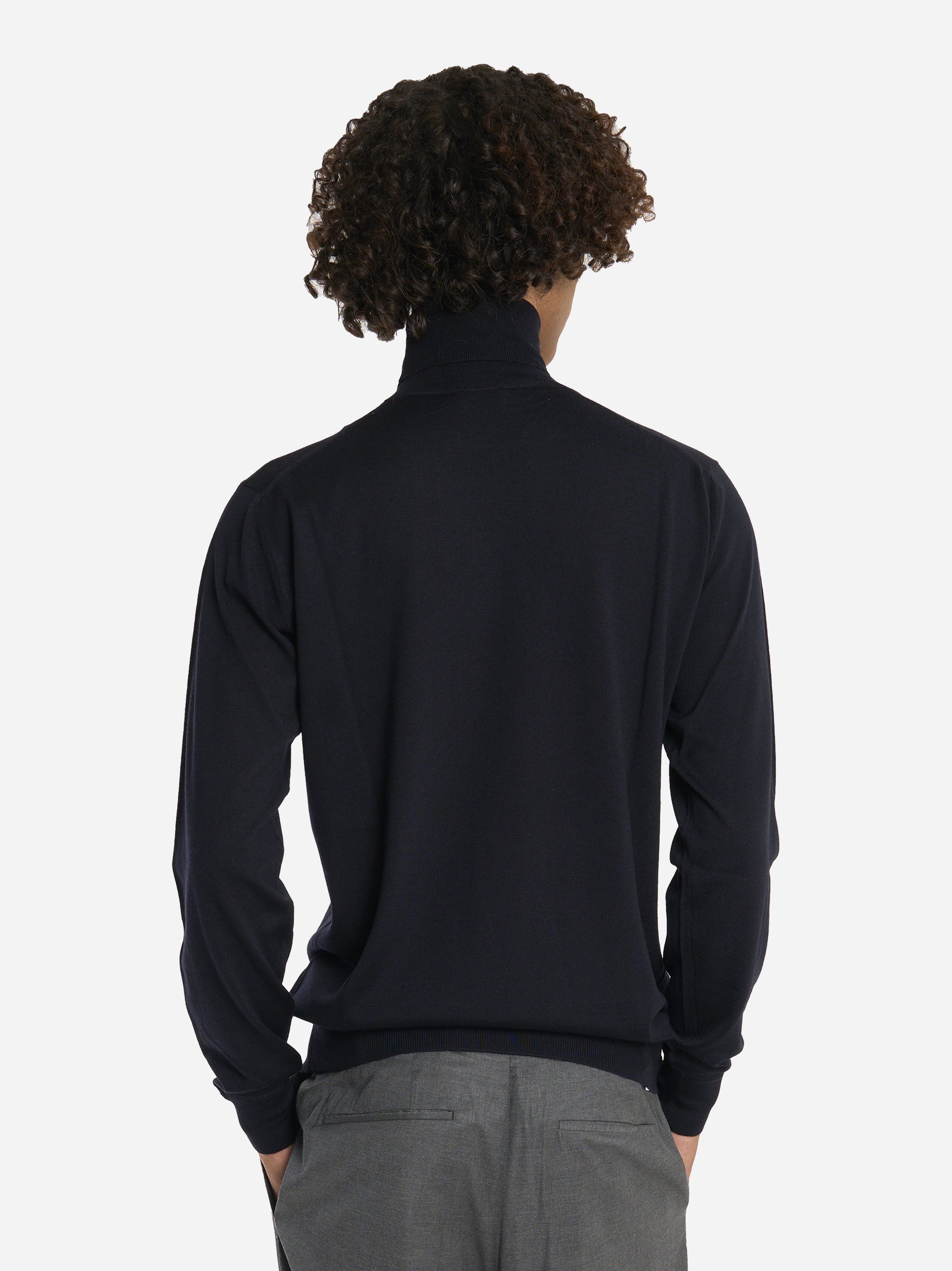 Dolcevita in lana finezza 16 Blu