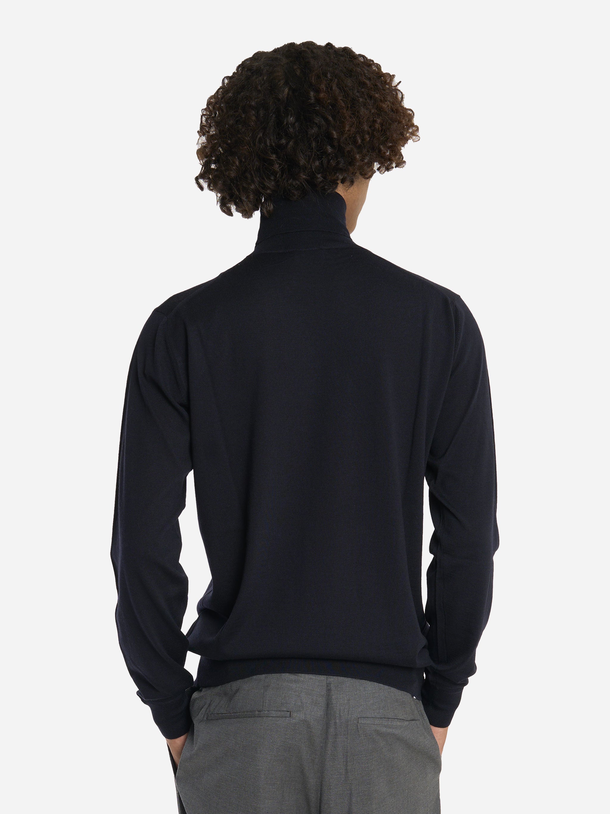 Dolcevita in lana finezza 16 Blu