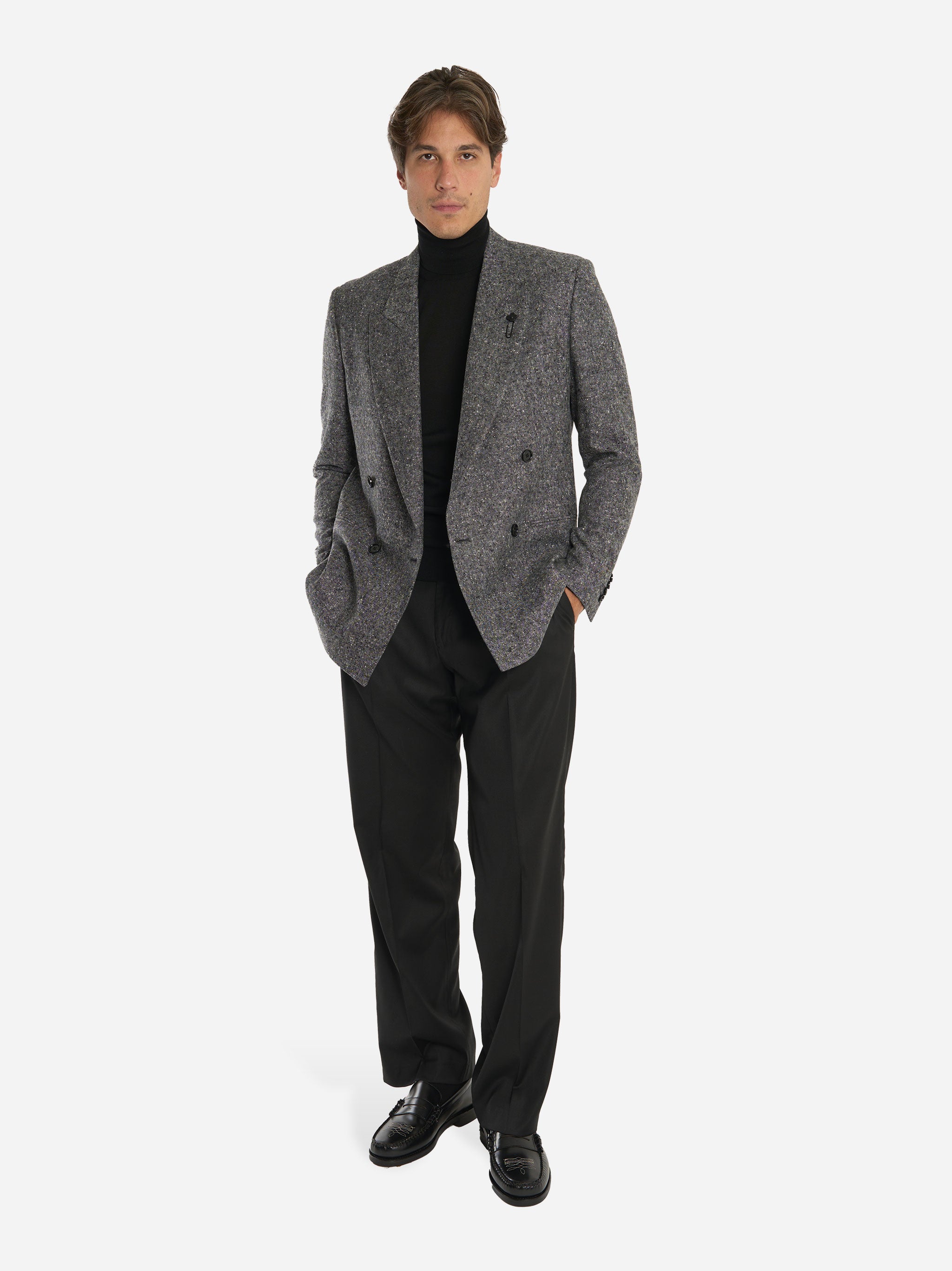 Dolcevita in lana finezza 16 Nera