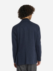 Blazer monopetto in jersey Blu