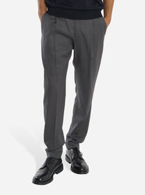 Pantalone Rebel carrot fit in lana stretch Grigio