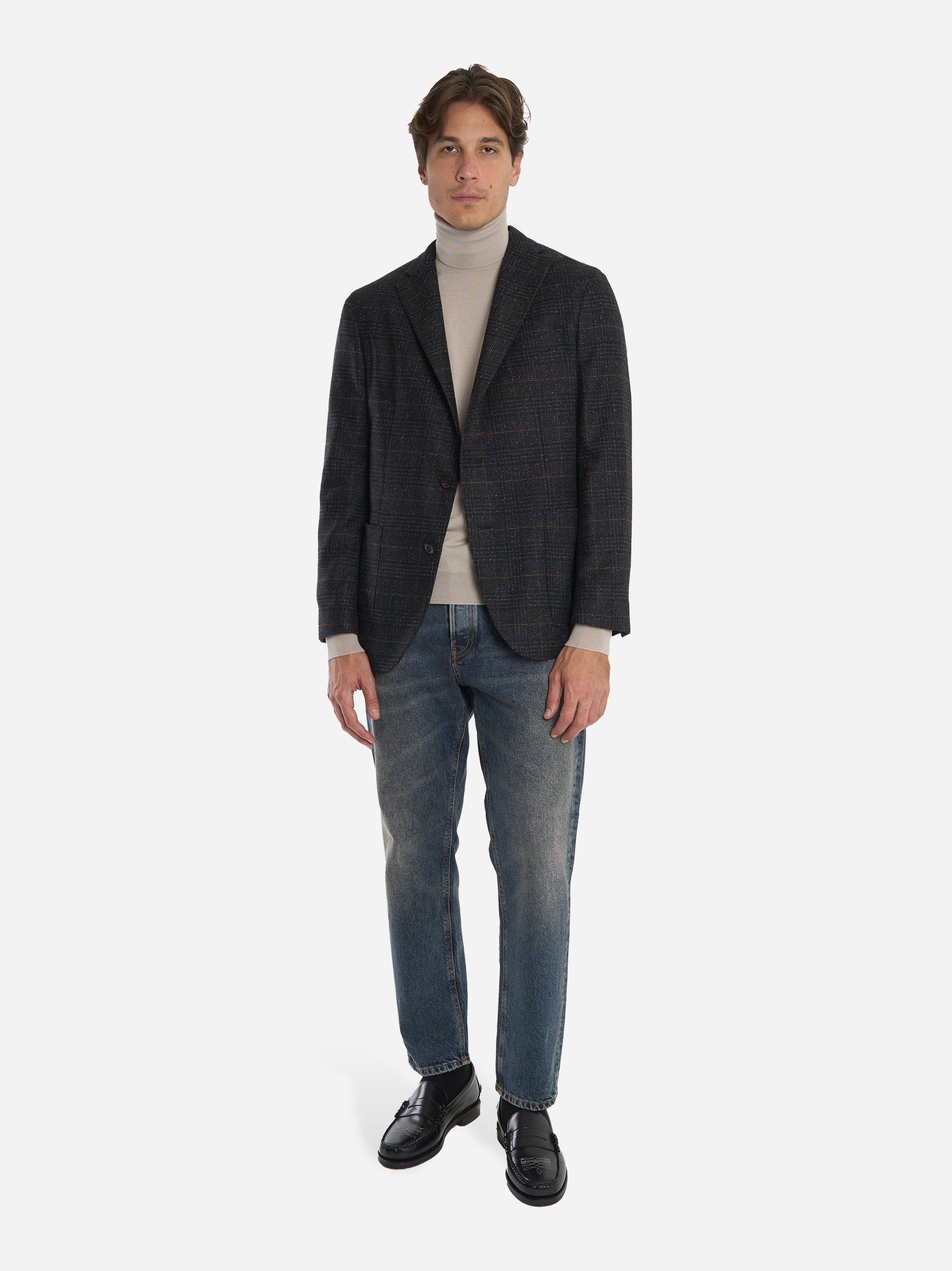 Jeans Carrot Fit Rebel in denim fermo blu