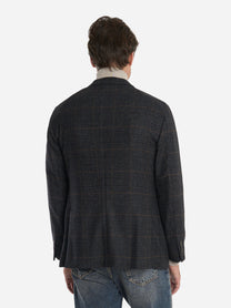 Blazer monopetto in lana Nero