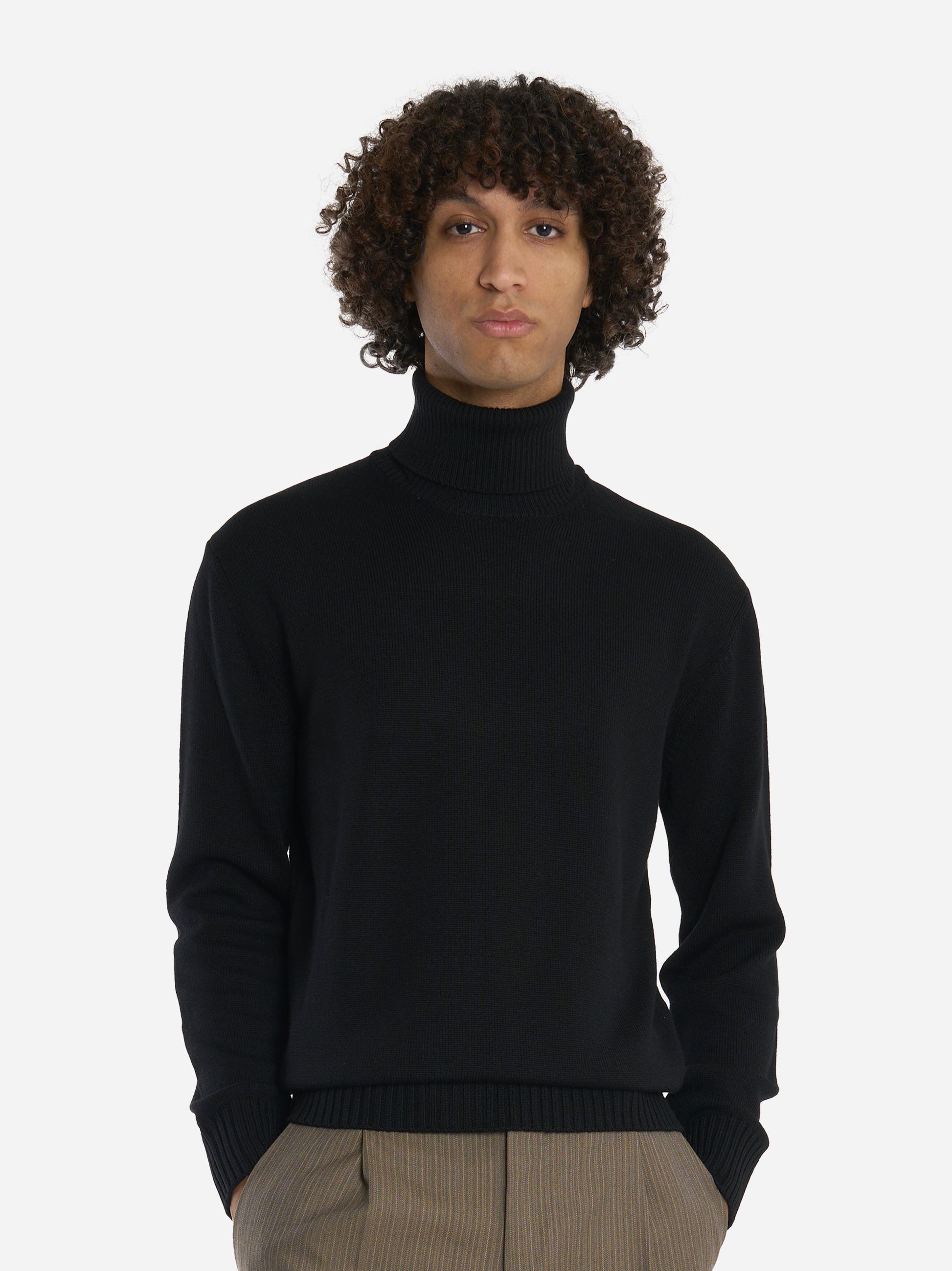 Dolcevita in lana merinos finezza 7 Nera