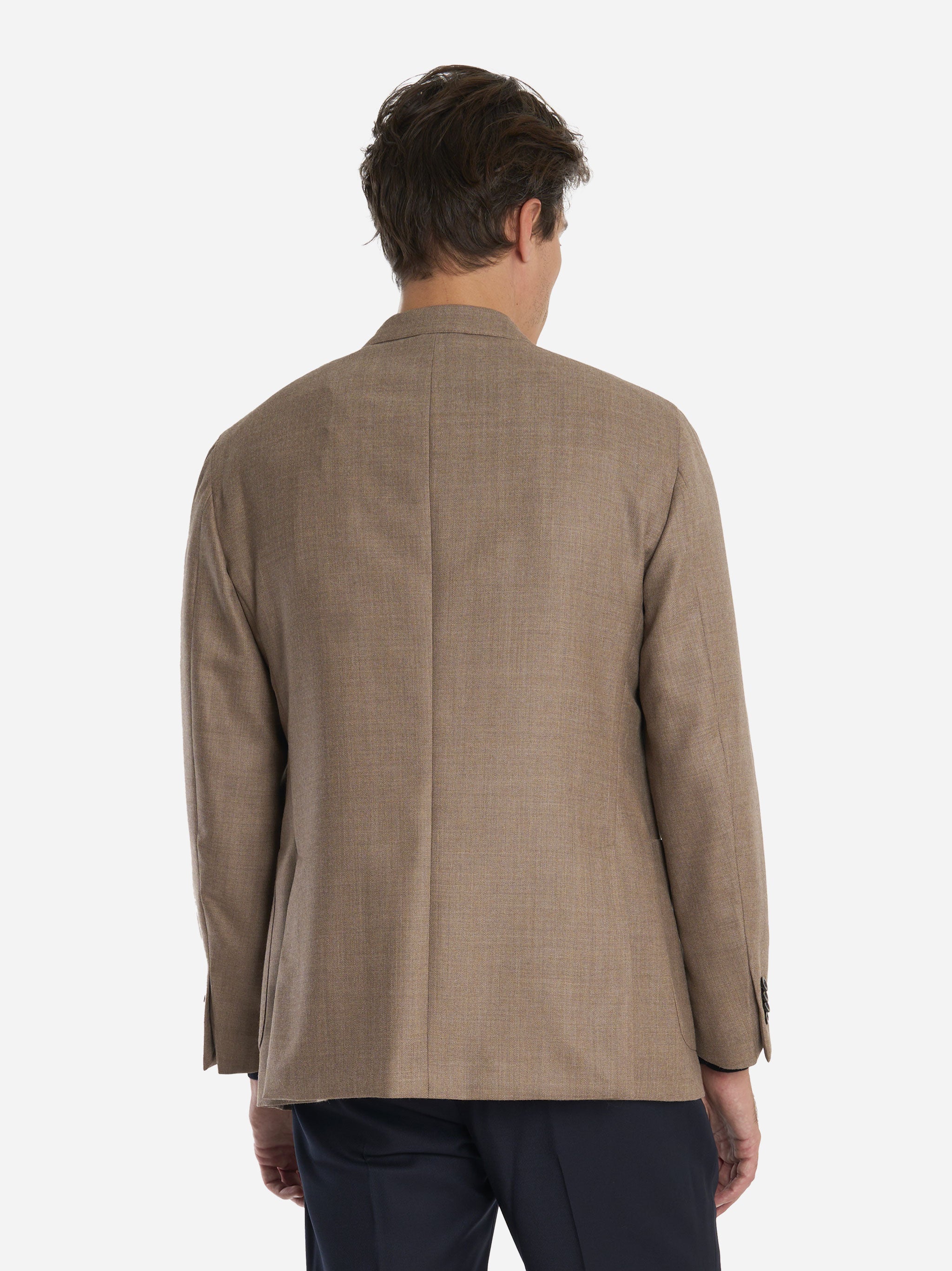 Blazer monopetto in lana Beige