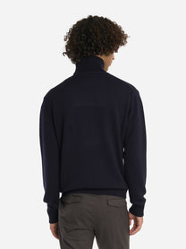 Dolcevita in lana merinos finezza 7 Blu