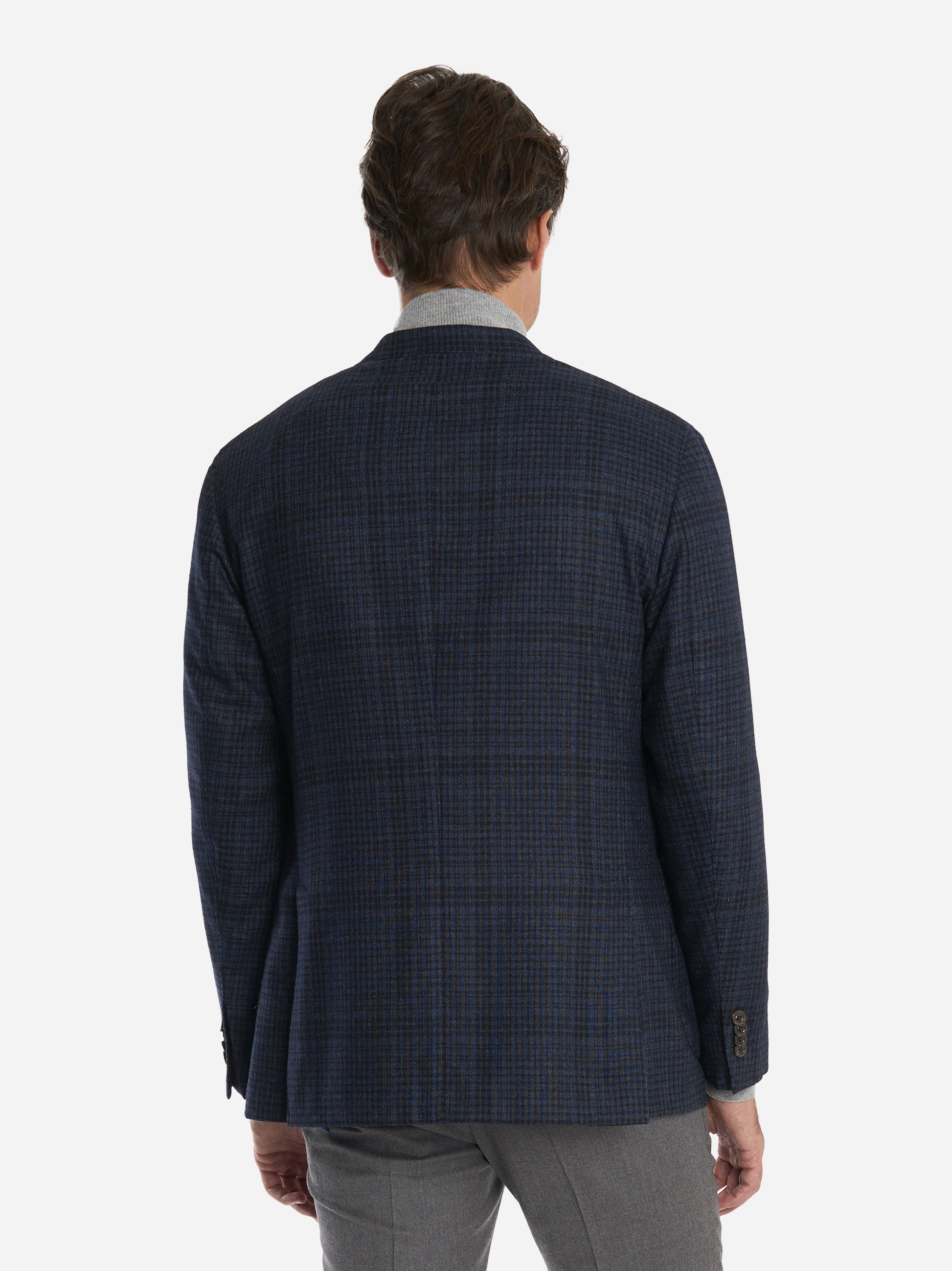 Blazer monopetto in lana Blu